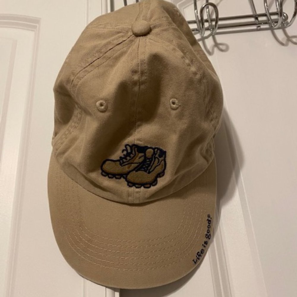 Life is Good Hat - with Hiking Boots, NEW